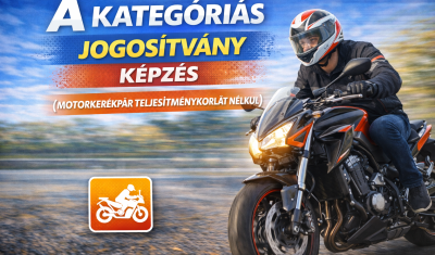 A kategóriás jogosítvány (motorkerékpár teljesítménykorlát nélkül) Modern Mobil Group Autósiskola