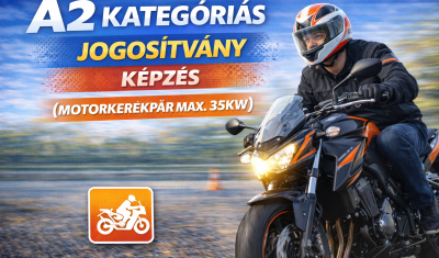 A2 kategóriás jogosítvány (max. 35 kW) Modern Mobil Group Autósiskola