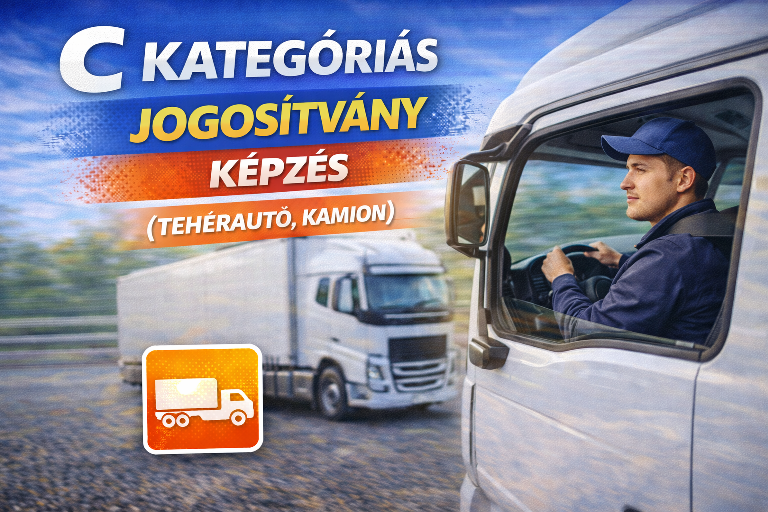 C kategóriás jogosítvány (teherautó, kamion)