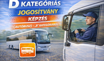 D kategóriás jogosítvány (autóbusz) "B" kategóriáról Modern Mobil Group Autósiskola