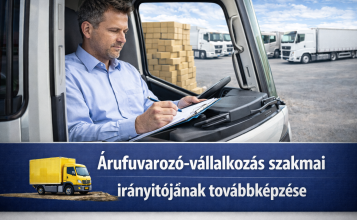 Árufuvarozó-vállalkozás szakmai irányítójának továbbképzése Modern Mobil Group Autósiskola