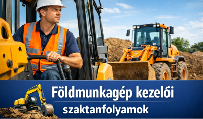 Földmunkagép kezelői szaktanfolyamok - Modern Mobil Group Autósiskola