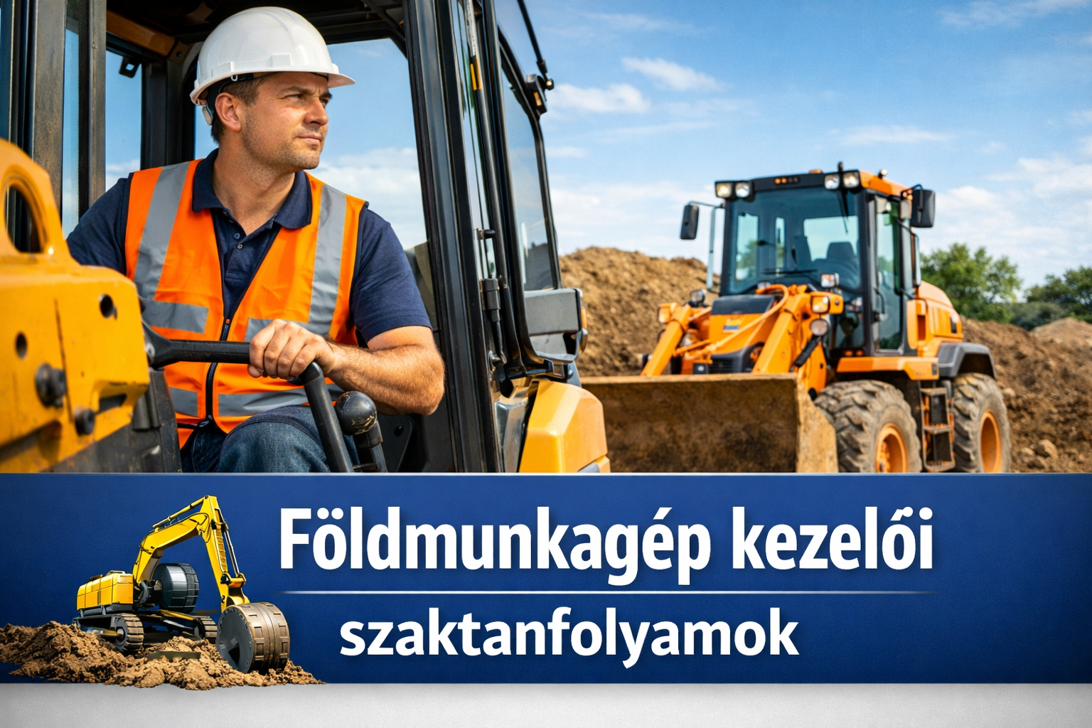 Földmunkagép kezelői szaktanfolyamok
